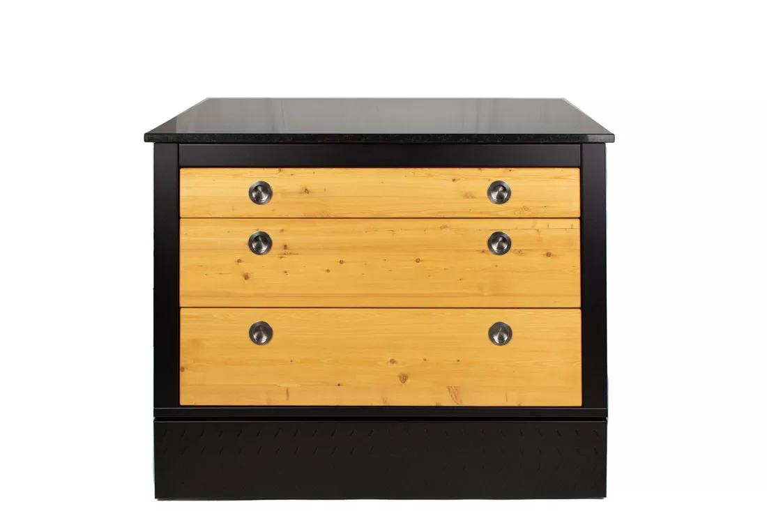 Der Merklinger Outdoor Modul "Irmi" (3 X Breite Schubladen)