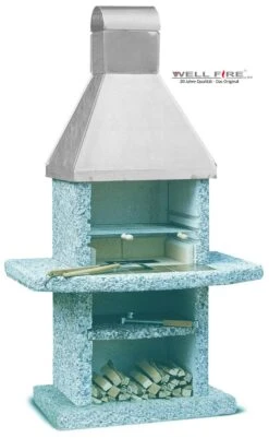 Grillkamin Wellfire TOSCANA Mit Edelstahlhaube
