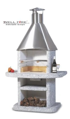 Grillkamin Wellfire AVANTA Mit Edelstahlhaube