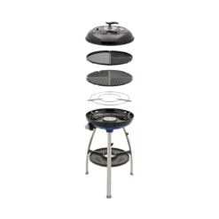 CADAC Carri Chef 50 GRILL2BRAAI - 30mbar - Mobiler Gasgrill - Grillrost/Grillplatte/Plancha - Deckel