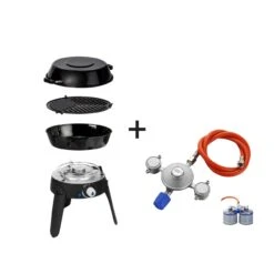 CADAC SAFARI CHEF 30 LITE LP DUAL GAS - 50mBar - Topfständer, Grillrost, Pfanne/Deckel, Power KIT