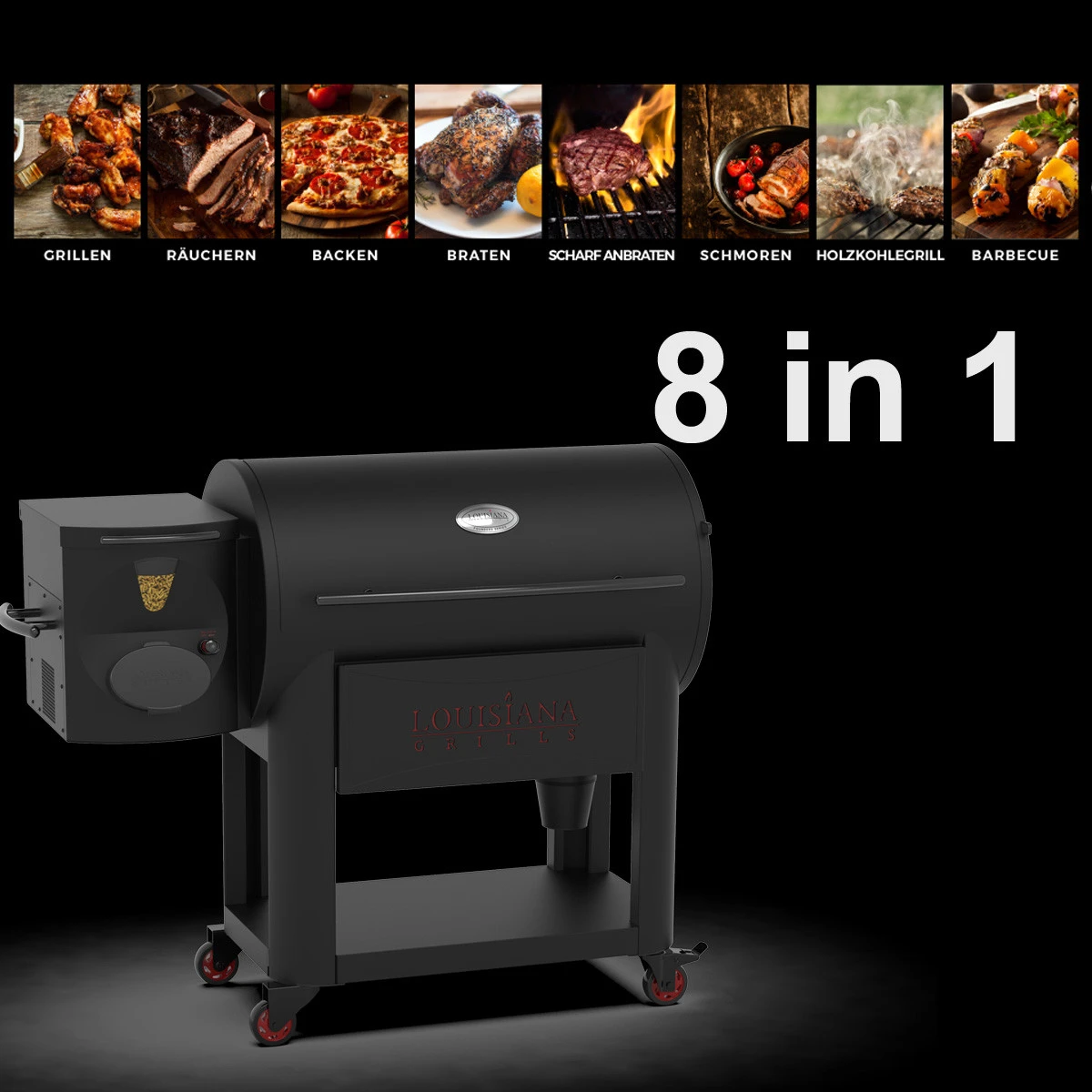 LOUISIANA Grills - LG 1200 FP BLACK LABEL Pellet Grill - Smoker Mit WiFi Control – Bild 2