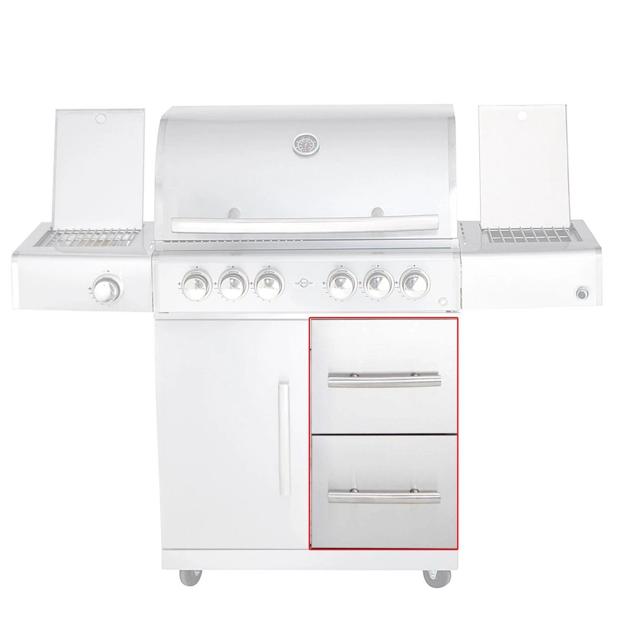 ALLGRILL Schubladen-System Rechts Für Modular CHEF L - Edelstahl – Bild 3