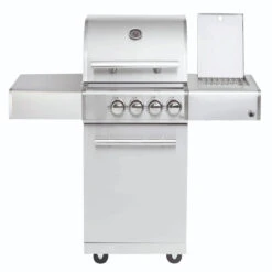CHEF S Paket E - Basis Silber, 2 Brenner, Backburner, Seitenkocher, AIR SYSYTEM, BBQ Paket
