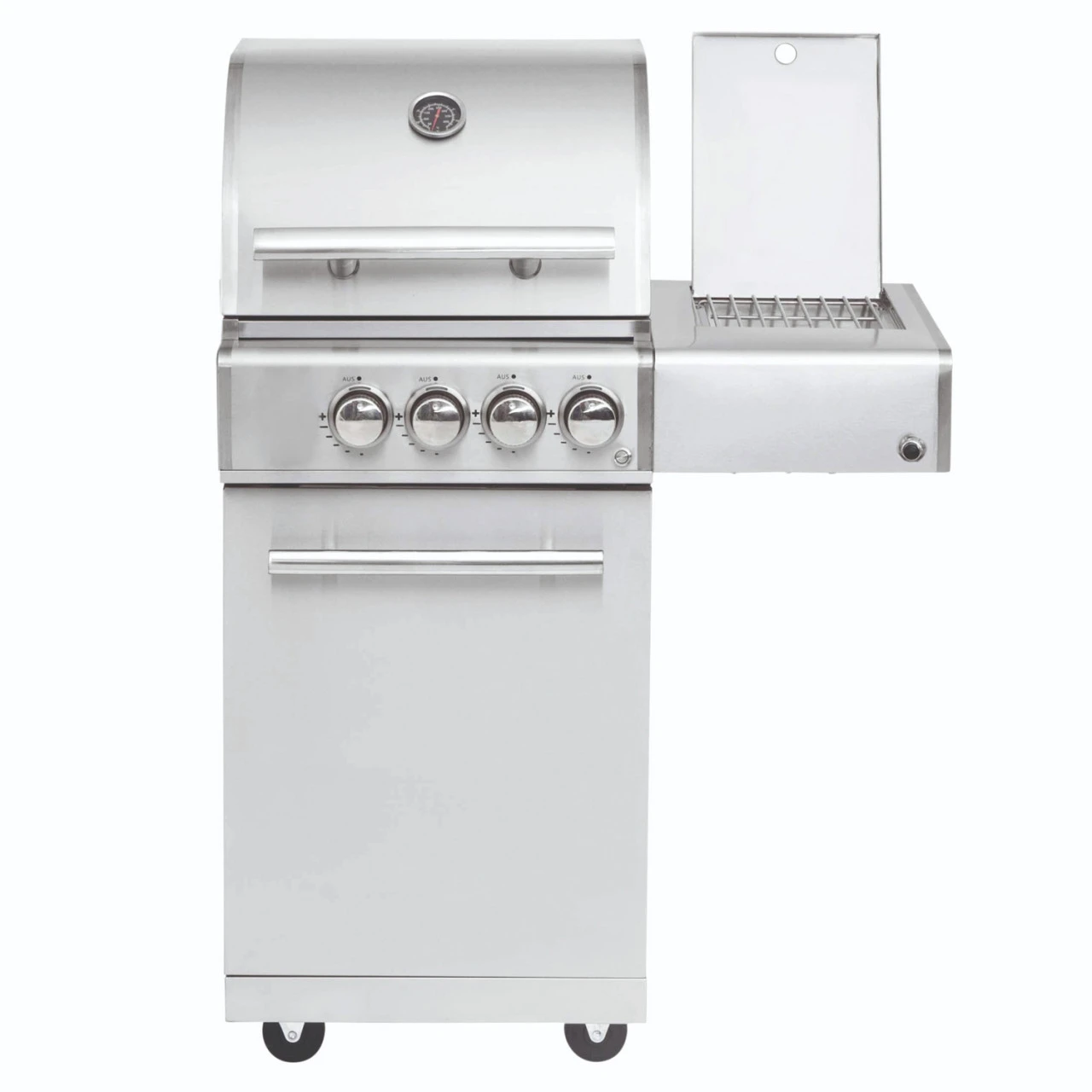 CHEF S Paket E - Basis Silber, 2 Brenner, Backburner, Seitenkocher, AIR SYSYTEM, BBQ Paket – Bild 2