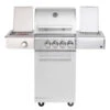 CHEF S Paket H - Basis Silber, 2 Brenner, Backburner, Seitenkocher, Steakzone, Grillplatte, AIR SYSY