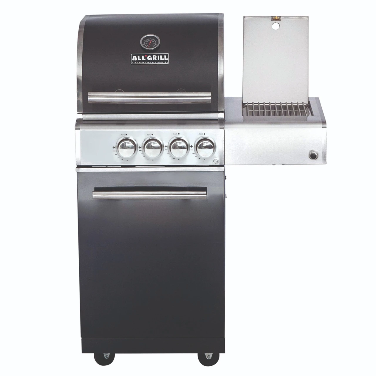 CHEF S Paket F - Basis Black 2 Brenner, Backburner, Seitenkocher, AIR SYSYTEM, Cover, BBQ Paket – Bild 2