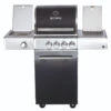CHEF S Paket C - Basis Black, 2 Brenner, Backburner, Seitenkocher, Steakzone, BBQ Paket