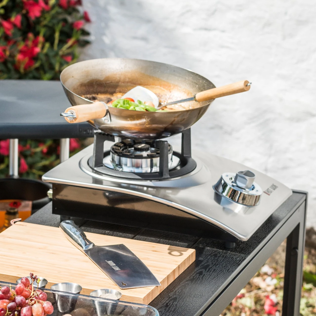 HOT WOK Silver Line 4,5kW - Zündsicherung - Indoor & Outdoor – Bild 4