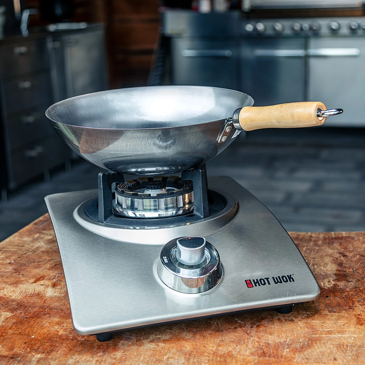 HOT WOK Silver Line 4,5kW - Zündsicherung - Indoor & Outdoor – Bild 5