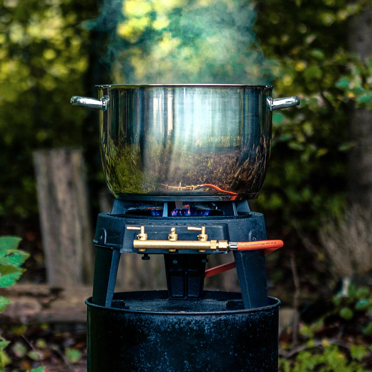 HOT WOK 7kW Gasbrenner Aus Gusseisen Inkl. Wokpfanne 30cm – Bild 4