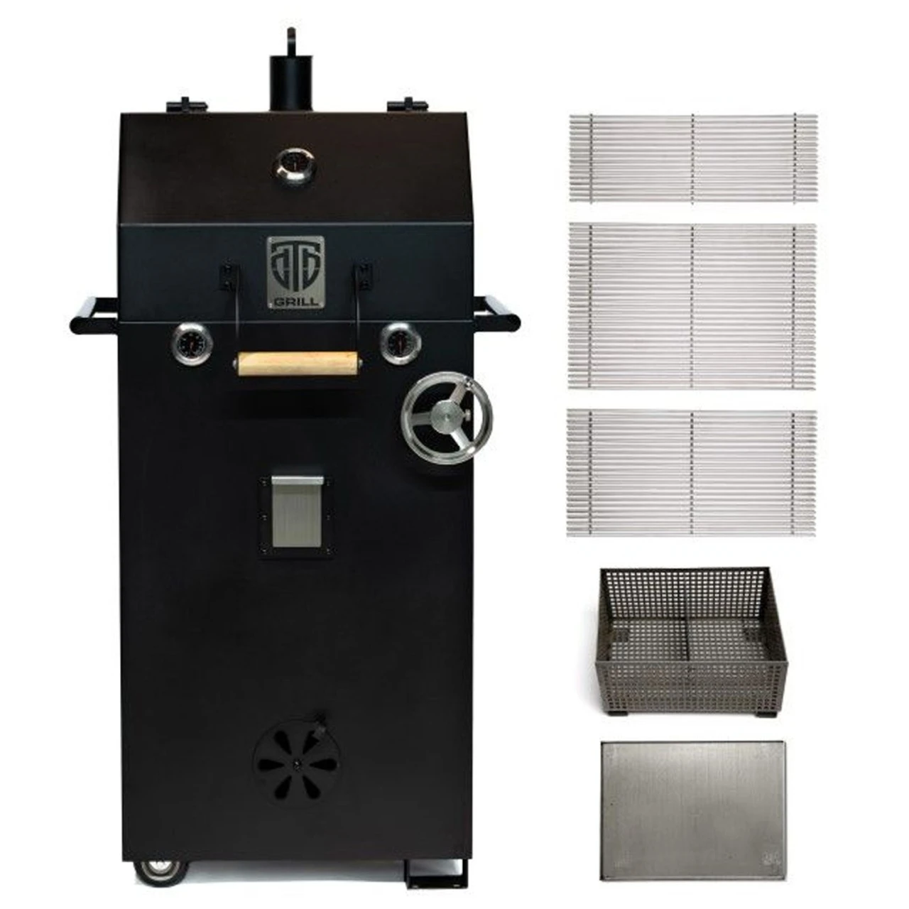 DTB Grill BOSS 1 - Höhenverstellbarer BBQ Holzkohlegrill – Bild 2