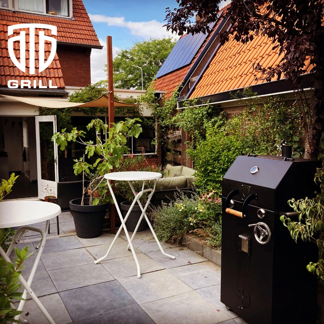 DTB Grill BOSS 1 - Höhenverstellbarer BBQ Holzkohlegrill – Bild 6