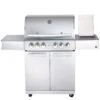 CHEF L Paket E - Basis Silber, 4 Brenner, Backburner, Seitenkocher, AIR SYSYTEM, BBQ Paket