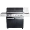 CHEF XL Paket F- Basis Black, 6 Brenner, Backburner, Seitenkocher, AIR SYSTEM, BBQ Paket, Cover