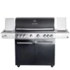 CHEF XL Paket G- Basis Black, 6 Brenner, Backburner, Seitenkocher, Steakzone, Grillplatte, AIR SYSTE