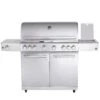 CHEF XL Paket F - Basis Silber, 6 Brenner, Backburner, Seitenkocher, AIR SYSYTEM, Cover, BBQ Paket