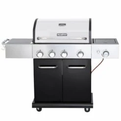 ALLGRILL ELEGANCE Schwarz - 3 Brenner + Steakzone + Seitenkocher