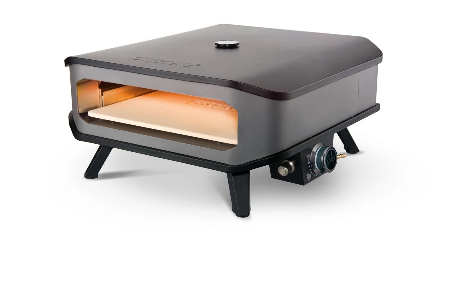 Cozze 17“ Pizzaofen Gas Inkl. Thermometer Und Druckminderer Mit Schlauch – Bild 2