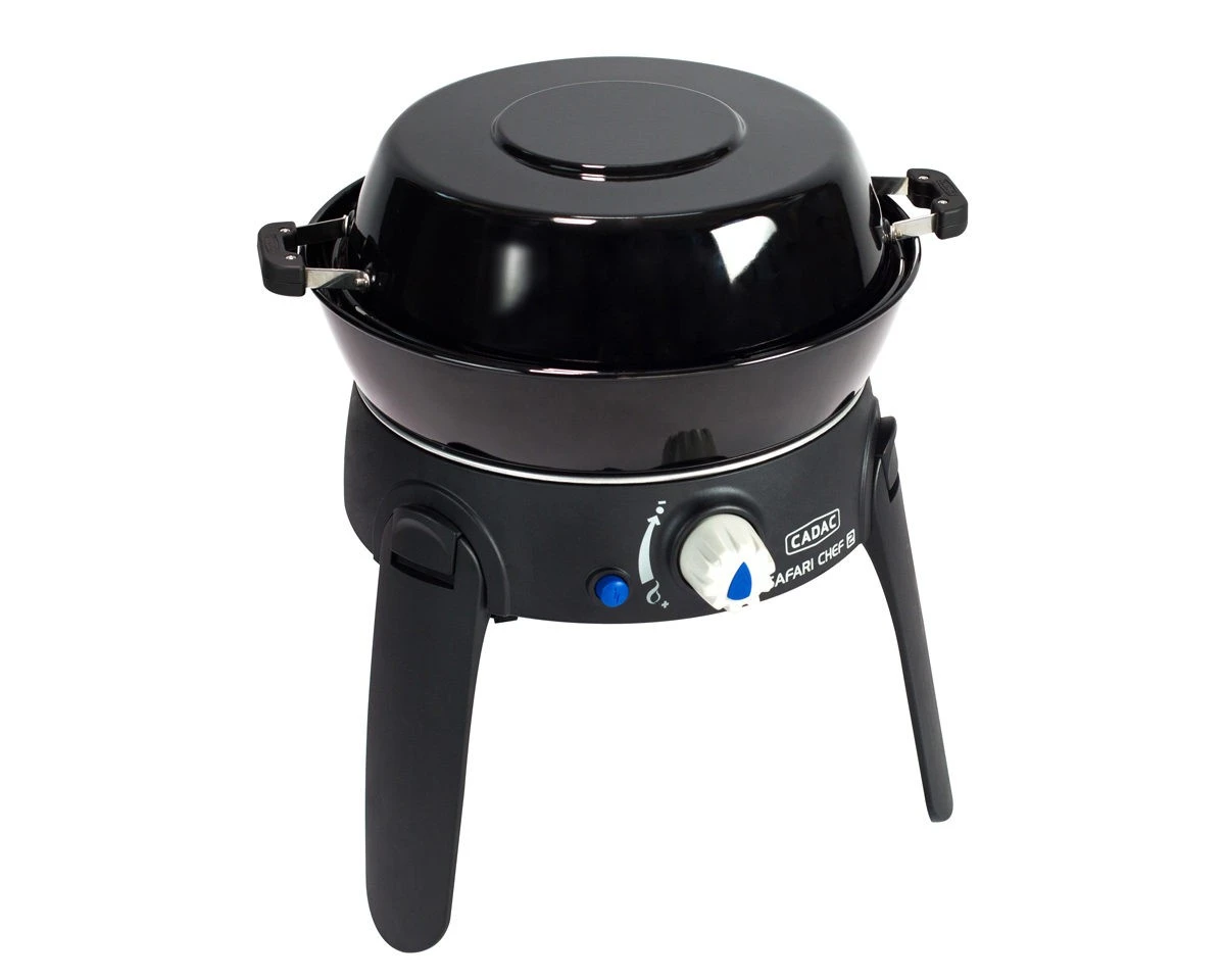 CADAC SAFARI CHEF 30 BBQ2BRAAI Plus- 50mBar - (Topfständer, Grillrost, Grillplatte, Pfanne/Deckel) – Bild 6