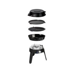 CADAC SAFARI CHEF 30 BBQ LP - 50mBar - Inkl. Topfständer, Grillrost, Grillplatte, Pfanne/Deckel